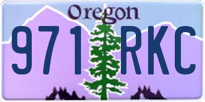 OR license plate 971RKC