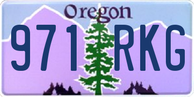 OR license plate 971RKG