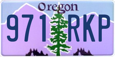 OR license plate 971RKP
