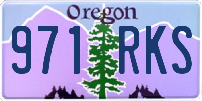OR license plate 971RKS
