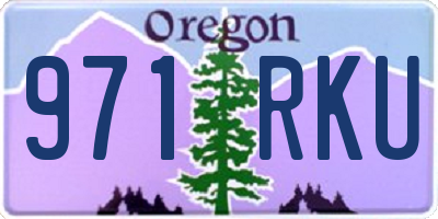 OR license plate 971RKU