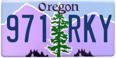 OR license plate 971RKY
