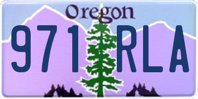 OR license plate 971RLA