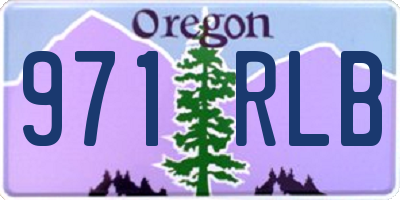 OR license plate 971RLB