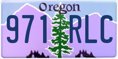 OR license plate 971RLC