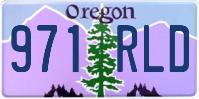 OR license plate 971RLD