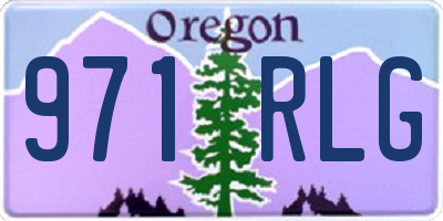 OR license plate 971RLG