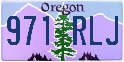 OR license plate 971RLJ