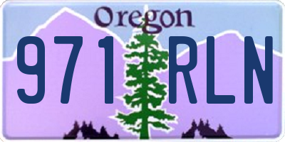 OR license plate 971RLN