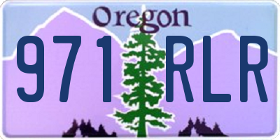 OR license plate 971RLR