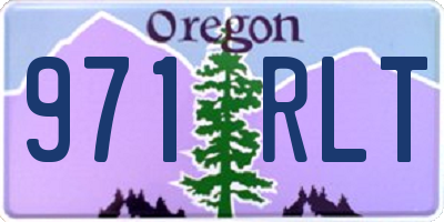OR license plate 971RLT