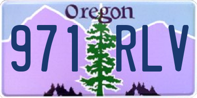 OR license plate 971RLV