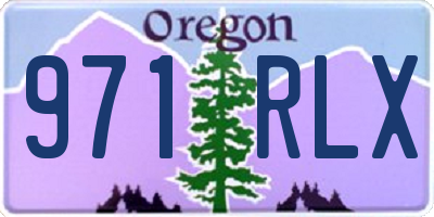 OR license plate 971RLX