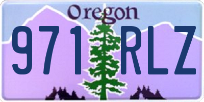 OR license plate 971RLZ
