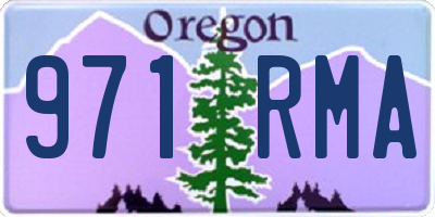 OR license plate 971RMA