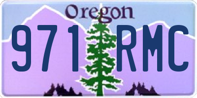 OR license plate 971RMC