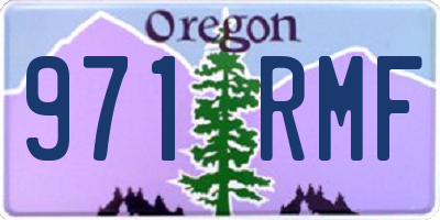 OR license plate 971RMF