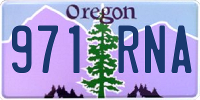 OR license plate 971RNA