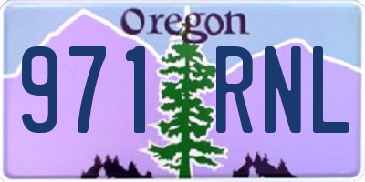 OR license plate 971RNL