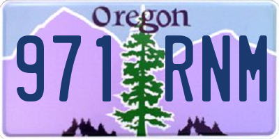 OR license plate 971RNM