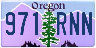OR license plate 971RNN