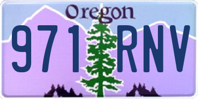 OR license plate 971RNV