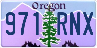 OR license plate 971RNX
