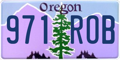 OR license plate 971ROB