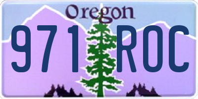 OR license plate 971ROC