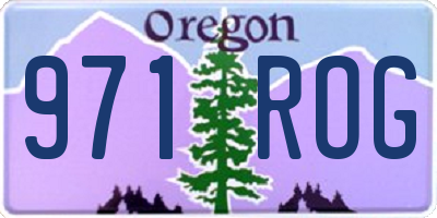 OR license plate 971ROG