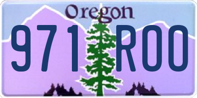 OR license plate 971ROO