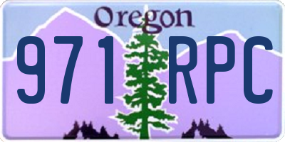 OR license plate 971RPC