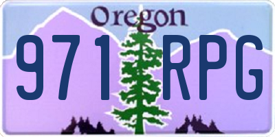OR license plate 971RPG