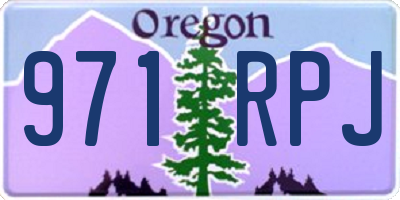 OR license plate 971RPJ