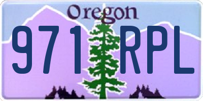 OR license plate 971RPL