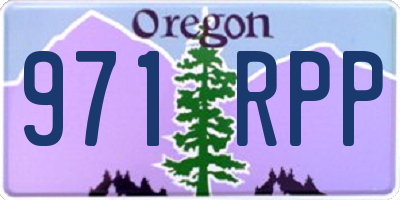 OR license plate 971RPP