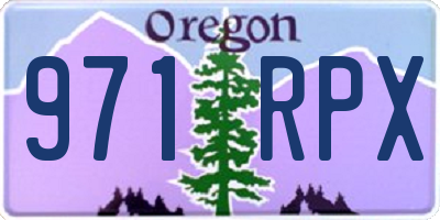 OR license plate 971RPX