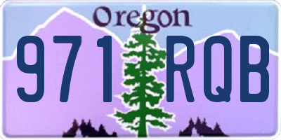 OR license plate 971RQB