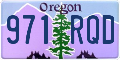 OR license plate 971RQD