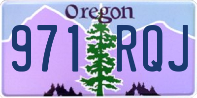OR license plate 971RQJ