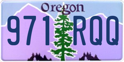 OR license plate 971RQQ
