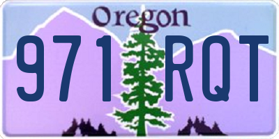 OR license plate 971RQT