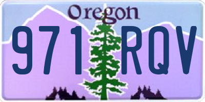 OR license plate 971RQV