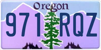 OR license plate 971RQZ