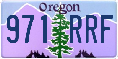 OR license plate 971RRF