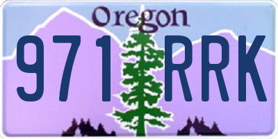 OR license plate 971RRK