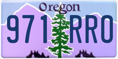 OR license plate 971RRO