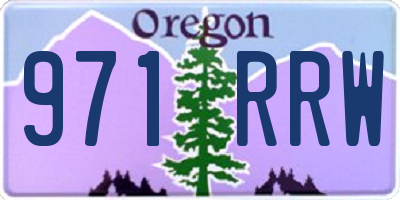 OR license plate 971RRW