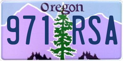 OR license plate 971RSA