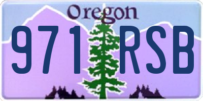 OR license plate 971RSB